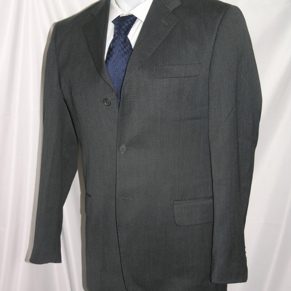 Dolce & Gabbana Three Button Flat Front Suit 40r - image 6